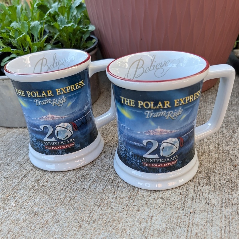 Polar Express Train Ride 20th Anniversary Mug Hot Cocoa Believe Cup 2024 (2) - Picture 1 of 5
